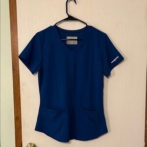 Skechers by Barco Uniforms Women's Short Sleeve Navy Scrub Top Size Small